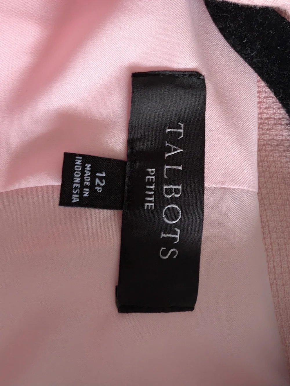 Talbots Textured Double Breasted Blazer Pink Size 12P - Picture 3 of 4